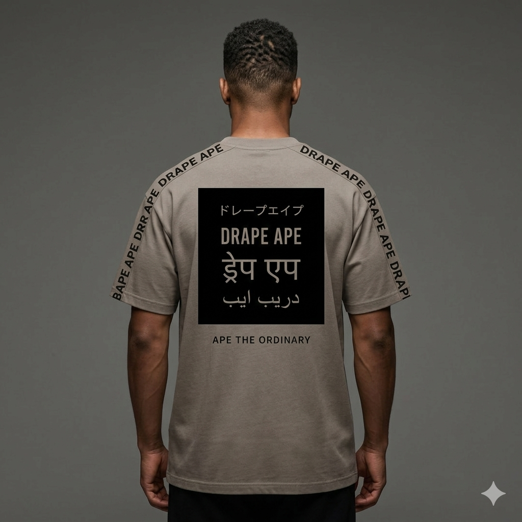 ESSENTIALS SIGNATURE SLEEVE T-SHIRT – TAUPE